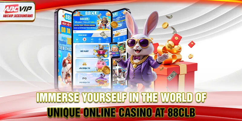 Immerse yourself in the world of unique online Casino at88CLB